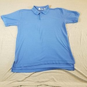 Levi's Shirt Men's Large Blue Short Sleeve Polo Solid Vintage